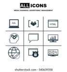 Set 9 Seo Icons Can Be 스톡 벡터(로열티 프리) 529236370 | Shutterstock