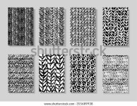 손으로 그린 뜨개질 땋은 질감이 있는 스톡 벡터(로열티 프리) 355689938 | Shutterstock
