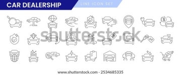 자동차 딜러의 벡터 얇은 라인 아이콘의 스톡 벡터(로열티 프리) 2534685335 | Shutterstock