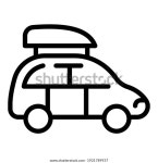 측면 자동차 지붕상자 아이콘 흰색 배경에 스톡 벡터(로열티 프리) 1921789937 | Shutterstock