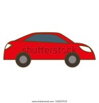 Simple Red Car Sideview Icon Image 스톡 벡터(로열티 프리) 568037434 | Shutterstock