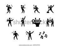 Singer Sing Song Karaoke Vector Icon 스톡 벡터(로열티 프리) 439537072 | Shutterstock