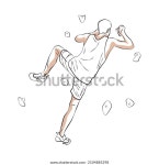 벽을 오르는 남자의 스케치 스톡 벡터(로열티 프리) 2104885298 | Shutterstock