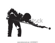 스누커(snoker), 당구대, 당구대(vool player), 격리된 벡터 스톡 벡터(로열티 프리) 2253048675 | Shutterstock