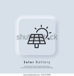 태양 에너지 패널 전원 배터리 아이콘. 스톡 벡터(로열티 프리) 1911574984 | Shutterstock
