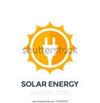 태양 에너지 벡터 로고, 아이콘 스톡 벡터(로열티 프리) 742039594 | Shutterstock