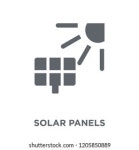 Solar Panels Icon High Quality Filled 스톡 벡터(로열티 프리) 1208512432 | Shutterstock