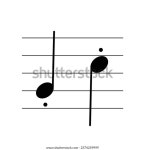 흰색으로 분리된 스태프 플랫 벡터의 스타카토 스톡 벡터(로열티 프리) 2374259999 | Shutterstock