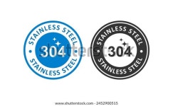 스테인레스 스틸 304 배지 로고. 제품 스톡 벡터(로열티 프리) 2452900515 | Shutterstock
