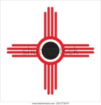 스타일화된 zia 기호 아이콘. 흰색 배경 스톡 벡터(로열티 프리) 2551772479 | Shutterstock