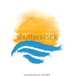 태양과 바다.벡터 아이콘 그림 스톡 벡터(로열티 프리) 233176858 | Shutterstock