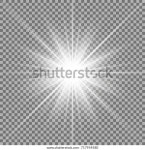렌즈 플레어 효과가 있는 햇빛, 투명한 스톡 벡터(로열티 프리) 717954580 | Shutterstock