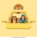 Taxi Driver Dog On Front Seat 스톡 벡터(로열티 프리) 1336566035 | Shutterstock