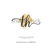 티에이치프로덕션(TH Production) | Th T H Initial Handwriting Logo 스톡 벡터(로열티 프리) 1288008109 | Shutterstock
