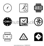 Tic Toc Icons Icon Set 스톡 벡터(로열티 프리) 1368856904 | Shutterstock