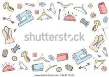 바느질과 바느질 도구 낙서의 아이콘은 테일링, 스톡 벡터(로열티 프리) 2164379361 | Shutterstock