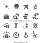 Travel Icon Set Vector Eps10 스톡 벡터(로열티 프리) 255478651 | Shutterstock