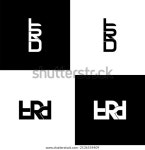 trd 초기 편지 모노그램 로고 디자인 스톡 벡터(로열티 프리) 2136554409 | Shutterstock