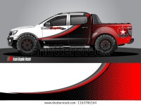 트럭과 자동차 그래픽 벡터차량 비닐 랩을 스톡 벡터(로열티 프리) 1163786164 | Shutterstock