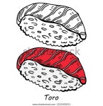 일본의 참치 토로 스시 스톡 벡터(로열티 프리) 2231403011 | Shutterstock