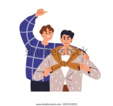 두 명의 행복한 남자, 가장 친한 스톡 벡터(로열티 프리) 2451412595 | Shutterstock