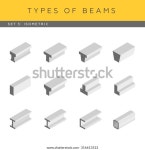 Types Concrete Steel Beams Set Vector 스톡 벡터(로열티 프리) 316613522 | Shutterstock