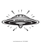UFO 비행 우주선. 세계 UFO의 날 스톡 벡터(로열티 프리) 2371148891 | Shutterstock