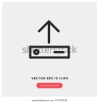 Upload Vector Icon 스톡 벡터(로열티 프리) 577539763 | Shutterstock