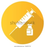 백신 노란색 플랫 디자인 긴 그림자 스톡 벡터(로열티 프리) 1560075770 | Shutterstock
