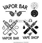 Vape 상점과 바 로고, 흰색 바탕에 스톡 벡터(로열티 프리) 327615422 | Shutterstock