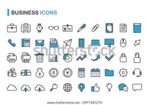 비즈니스에 사용할 수 있는 다양한 아이콘. 스톡 벡터(로열티 프리) 2097385270 | Shutterstock