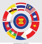 원 형식의 AEC 및 ASEAN 플래그 스톡 벡터(로열티 프리) 701457973 | Shutterstock