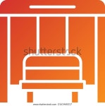벡터 디자인 버스 정류장 아이콘 스타일 스톡 벡터(로열티 프리) 2161468317 | Shutterstock