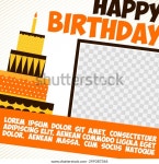벡터 해피 생일 카드생일 케이크요벡터 그림 스톡 벡터(로열티 프리) 299387366 | Shutterstock