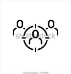 대상 오디언스에 대한 벡터 라인 아이콘 스톡 벡터(로열티 프리) 2477591665 | Shutterstock