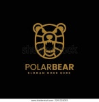 벡터 로고 일러스트레이션 폴라 베어 라인 스톡 벡터(로열티 프리) 2241335003 | Shutterstock
