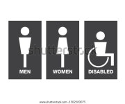 벡터 남자와 여자가 화장실 표지판을 비활성화했습니다. 스톡 벡터(로열티 프리) 1502183075 | Shutterstock