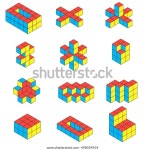 Vector Retro Cube Icons Set 스톡 벡터(로열티 프리) 498024454 | Shutterstock