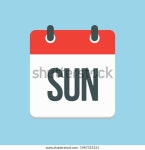 벡터 사각형 아이콘 페이지 달력, 요일 스톡 벡터(로열티 프리) 1987323161 | Shutterstock
