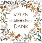 Vielen lieben Dank - 독일어 문자 스톡 벡터(로열티 프리) 2366041795 | Shutterstock