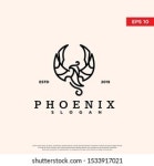 Vintage Phoenix Logo Using Monoline Style 스톡 벡터(로열티 프리) 1533917054 | Shutterstock