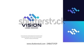 비전 로고 벡터, 아이 테크 로고 스톡 벡터(로열티 프리) 2486371929 | Shutterstock