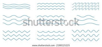 물 물결 아이콘 벡터 라인 아트 스톡 벡터(로열티 프리) 2188125225 | Shutterstock