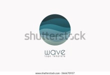 웨이브 로고. 비즈니스 아이콘 파란색 로고. 스톡 벡터(로열티 프리) 366670937 | Shutterstock
