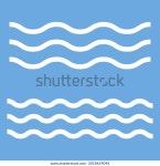 파란색 배경 위의 물결 모양 스톡 벡터(로열티 프리) 2018659046 | Shutterstock