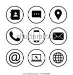 Web Icon Set Contact Us Icons 스톡 벡터(로열티 프리) 1407757283 | Shutterstock
