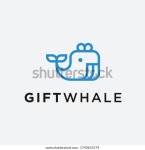 고래 선물 로고. 고래 스톡 벡터(로열티 프리) 1740655574 | Shutterstock
