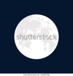 밝은 푸른 밤하늘에 흰 달 스톡 벡터(로열티 프리) 2635907485 | Shutterstock