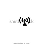 Wi-Fi 아이콘, 무선 인터넷 기호.흰색 배경에 스톡 벡터(로열티 프리) 1674897430 | Shutterstock