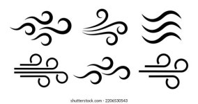바람이 부는 기상 벡터선 아이콘, 공기풍 스톡 벡터(로열티 프리) 2206530543 | Shutterstock